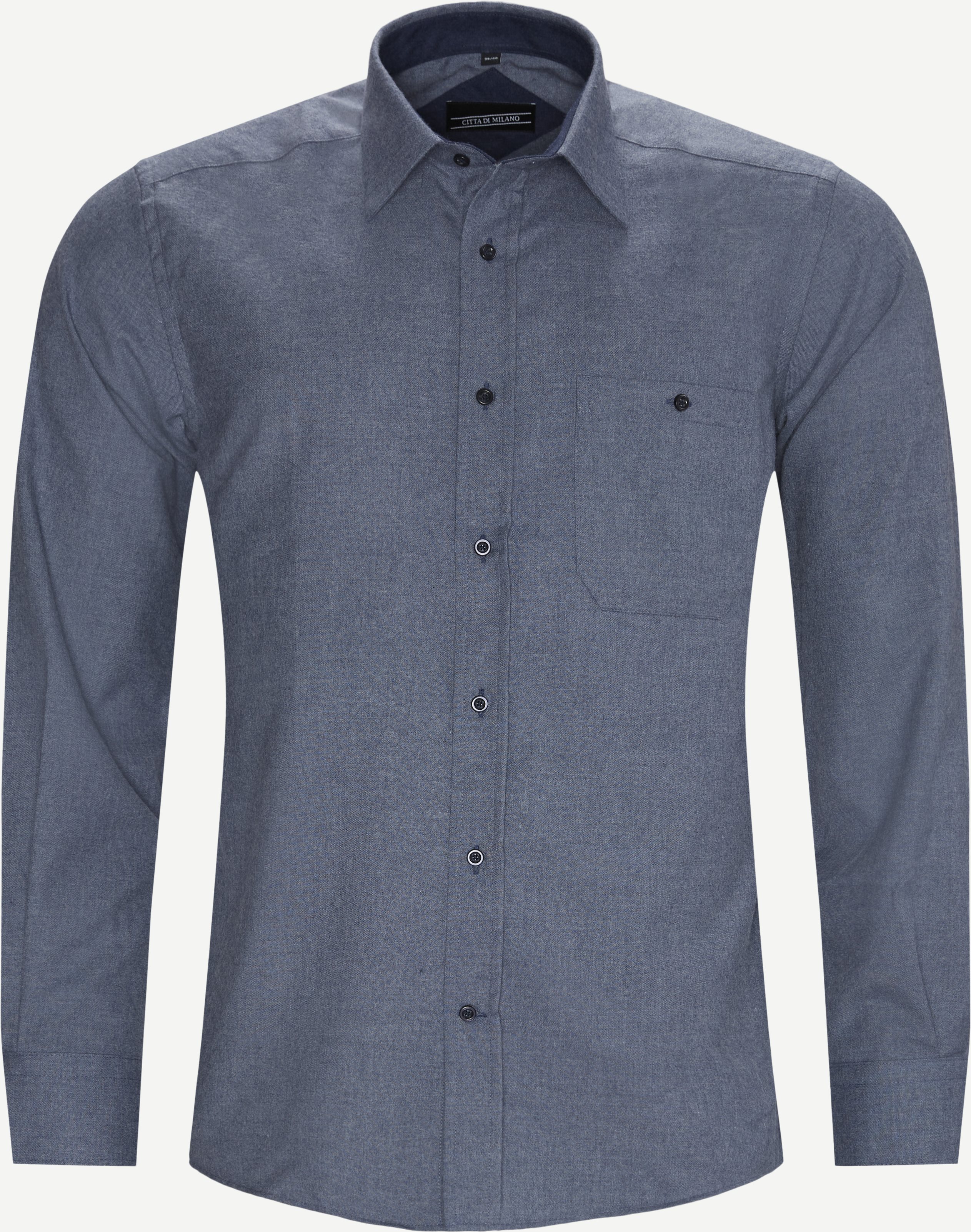 Panama Shirt - Shirts - Regular fit - Blue